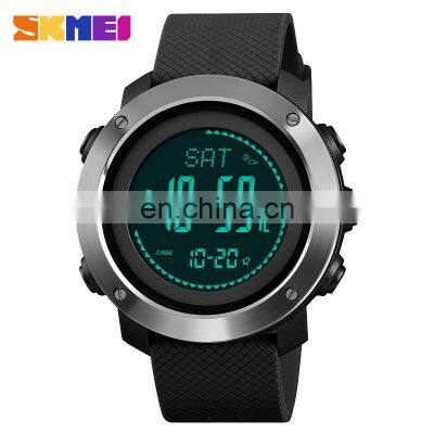 SKMEI 1418 ABS Stainless Steel Case Fast Track Sports Watches Functional Digital Hand Watch Alarm photo-4