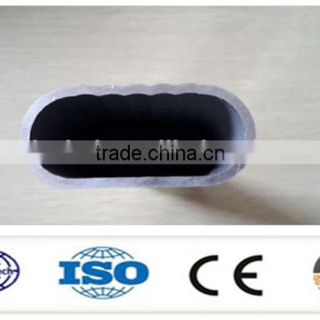 6000 series aluminium extrusion oval tube for auto luggage racks