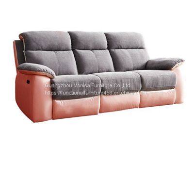 New Electric Reclining Leather Sofa Vip Function First-Class Warehouse Living Room Single Double Three Person Combination
