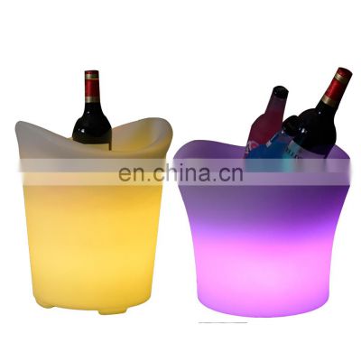 Whiskey Beverage led Wine Chiller Large Capacity Wine Cooler Led Waterproof with Colors Changing Champagne Wine Ice Beer bucket