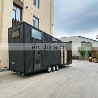 Mini Size Prefab Tiny Houses on Wheels With off Road Caravan Small Sizes photo-3