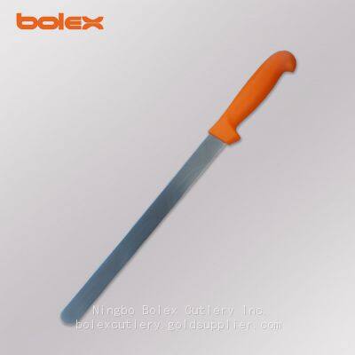 HAM MUTTON SAUSAGE BACON SLICERS CHINA SLICING KNIFE SERRATED Salmone Flutes Edge CHINO CUCHILLO JAMONERO photo-4