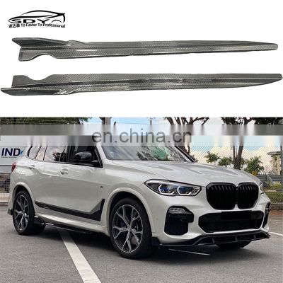 X5 G05 High Quality Carbon Fiber Side Skirt Side Lip For BMW G05 X5