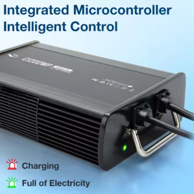 IP67 Waterproof Lithium Battery Charger With LED Display and Auto-Shutoff