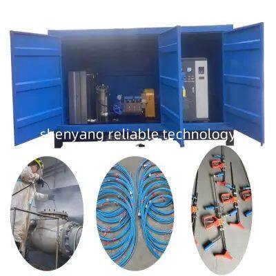 1500bar Industrial Electric Starch Plant Preheater Air Preheater Rust Paint Removal Ultra High Pressure Cleaner