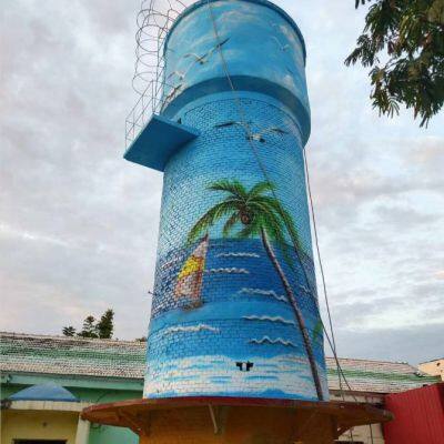 Fuyang Spider-man High-altitude Colorful Murals, Colorful Paintings on Cooling Towers, Chimneys and Cooling Towers, Wall Paintings on Flyovers and Exterior Walls photo-5