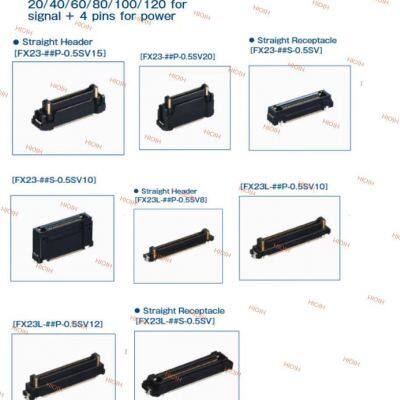 HRS FX2 Series FX23L-120S-0.5SV 0.5mm Board to Board Connector 120Pin photo-1
