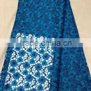 YL004-2 turkeyblue african wedding material african embroidery lace