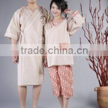 100% micro fiber Bathrobe with and without logo embroidery cheap hotel bathrobe