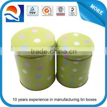 Chinese custom round tea tin box set round tea tins wholesale