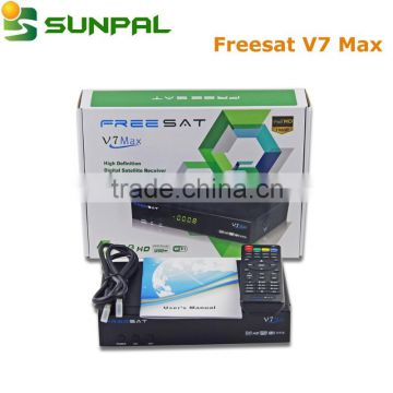 low price FREESAT V7 MAX full hd satellite receiver for Aisa European Africa FTA satellite tv box                        
                                                Quality Choice