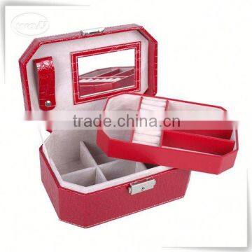 Luxury pu leather custom box jewelry