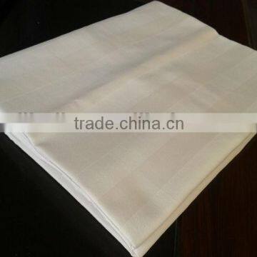 100% cotton white stripe hotel bedding fabric/hotel bedlinen fabric