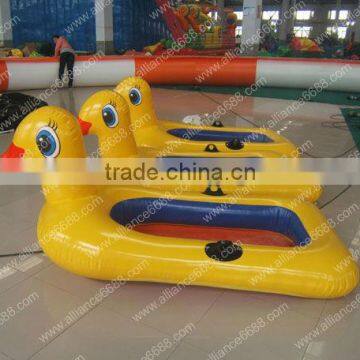 hot sale water boat for kids inflatable cartoon yellow duck