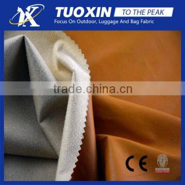 polyester suede fabric with film