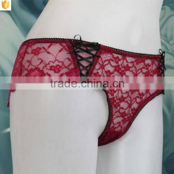 High Quality Lace Lovely Ladies Sexy Lingerie Panties Briefs Lace G-string Thongs photo-3