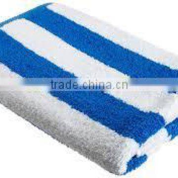 Cabana Stripe Design Pool Towel in 100% Cotton