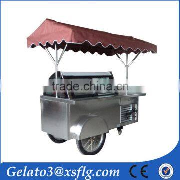 European Quality, Chinese Price steaming cart hand push ice cream cart portable carts