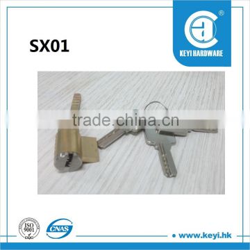 SX01 hot sale cylinder lock, lock core with key, key removable lock core