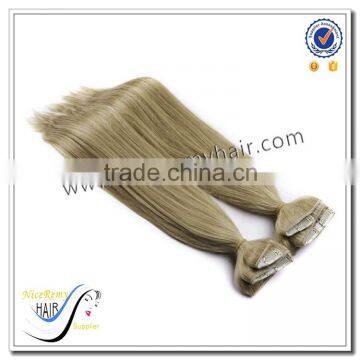 Hot selling Top quality 100% human hair clip in hair extension