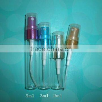 5ml clear glass vial with aluminum sprayer