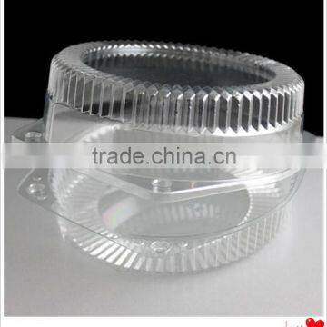 Transparent plastic hamburger box/clamshell hamburger packaging