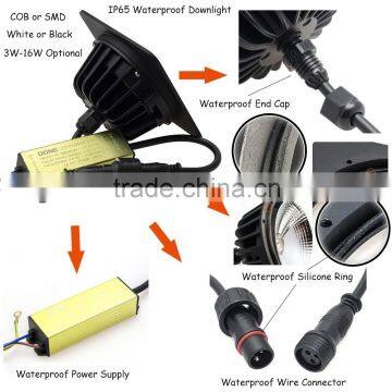 Highly Reliable Long Lasting White or Black Color Round Shaped 78mm Cutout 3W 5W 7W 9W IP65 LED Downlights photo-6