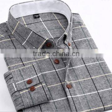 Custom Made Stylish Check Shirts for Men 100% Polyester Shirts