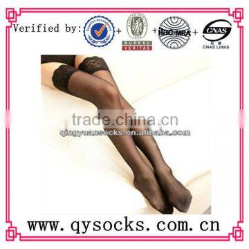 Girl sexy lace over knee stocking sock