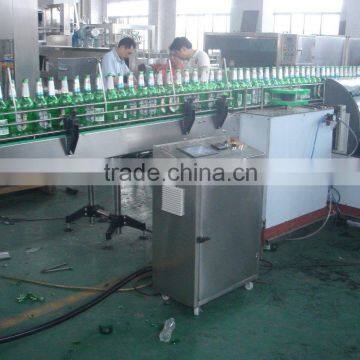 Beer bottle brush and filling machine