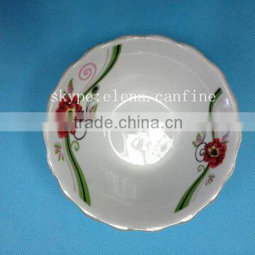 customized soup bowl wholesale pottery porcelain ceramic bowl 9" salad bowl