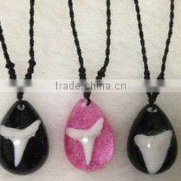 shark teeth necklace pendant