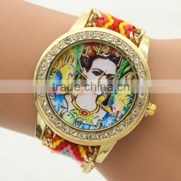 2016 Hot Sales Wholesale China Watches Nylon Strap Rose Gold Simple Fashion Watches Girls photo-4