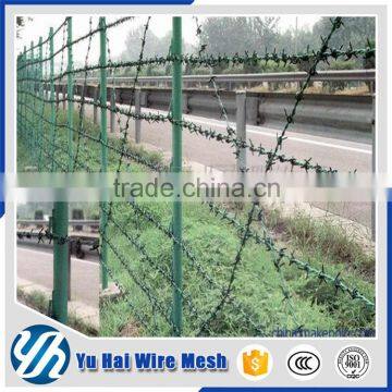 single razor type and barbed wire coil type galvanized barbed wire