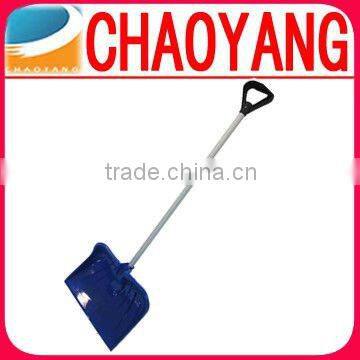 54.3-inch Blue Heavy Duty Plastic Snow Shovel with D-Grip