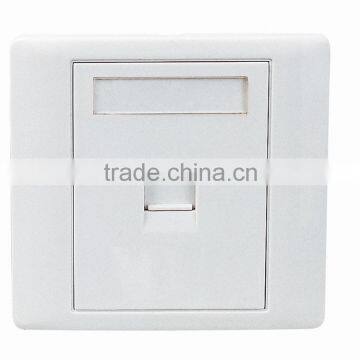 Factory Price High Quality Network Single Port RJ45 Faceplate 86 Type Wall Plate