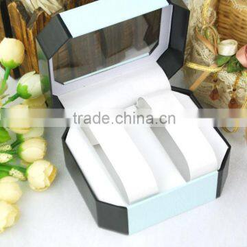 Double watch stores box /decorative box for watch with mirror