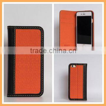 For iphone6+ pouch case popular brands phone case leather flip cover