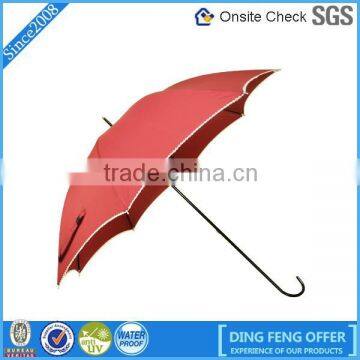 2015 fashion umbrella with pongee material wind breaker and non-drip