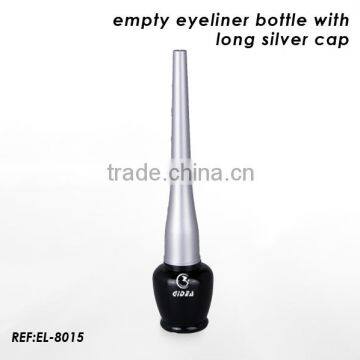 Empty black eyeliner bottle