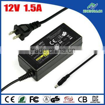 Power transformer adapter 12V 1.5A vacuum cleaner adapter 18W