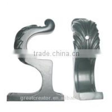 Matt Black Decorative Single Curtain Bracket Curtain Pole Bracket Curtain Rod Mounting Bracket From China Manufacturer