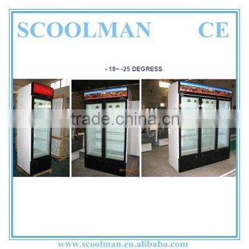 Upright Two Swing Glass Doors Commercial Freezer