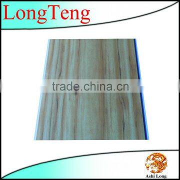 Different wooden design hot stamping pvc wall panel in Haining longteng industry