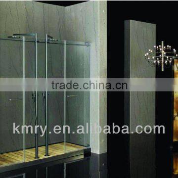 Two hinged Tempered Glass shower Door (KD8005)