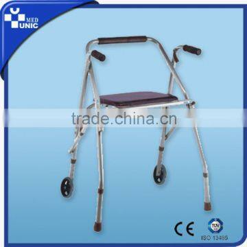 Rolling walker,wheel rollator,walking aid,front wheel walker with seat