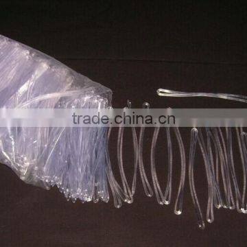 clear durable plastic tag loops (M-LP021)