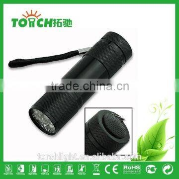 9 Led Flashlight Use 3*AAA Battery Super Mini 4 Colors Blue/red/black/silver for Emergency Flashlight photo-4