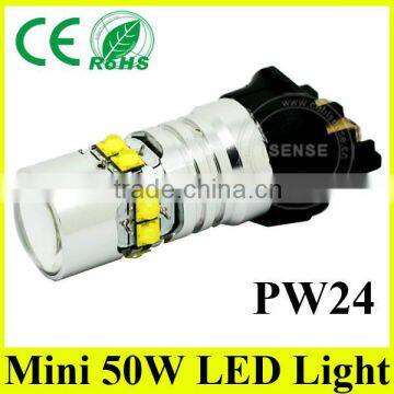 Car parts pw24w bulb, t20 osram led lamp, t10 50w led tuning light