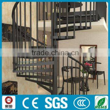 Australia Standard Black Color Aluminum Frame Indoor Glass Spiral Stair photo-3